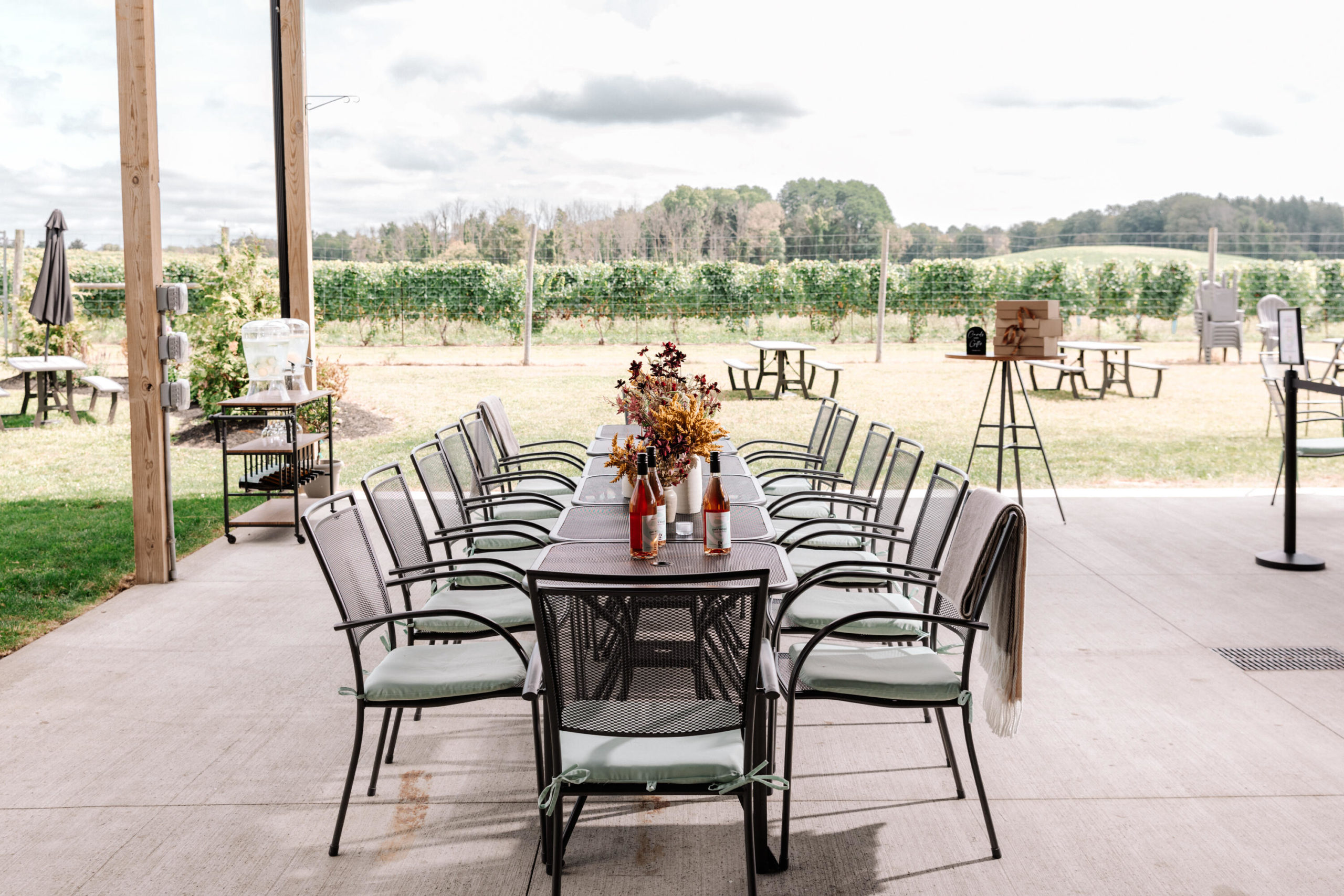 long table setup for birthday parties